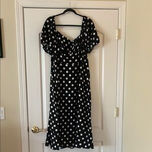 Polka Dot Black and White Dress